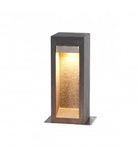 Parkstone Outdoor Pedestal Light Basalt Stone with Stainless Steel 3000K IP55-1