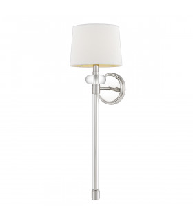 Quoizel Barbour Wall Lamp with Shade Polished Nickel-1
