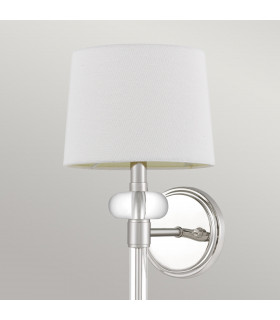 Quoizel Barbour Wall Lamp with Shade Polished Nickel-2