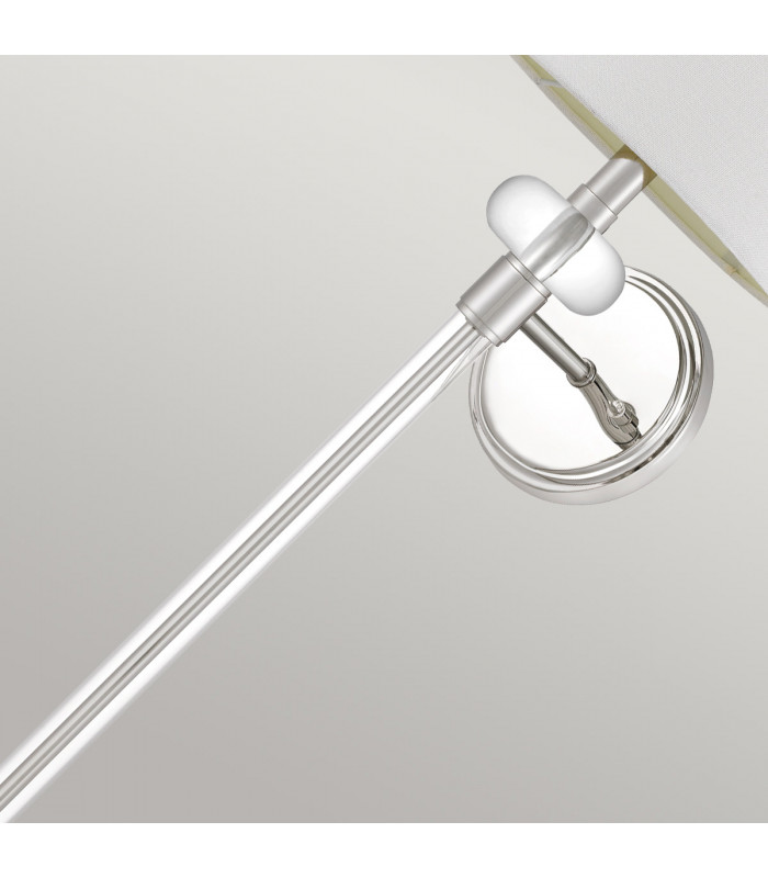 Quoizel Barbour Wall Lamp with Shade Polished Nickel-4