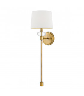 Quoizel Barbour Wall Lamp with Shade Weathered Brass-1