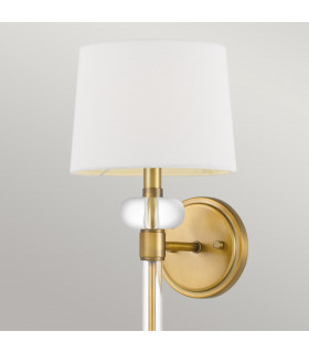 Quoizel Barbour Wall Lamp with Shade Weathered Brass-2