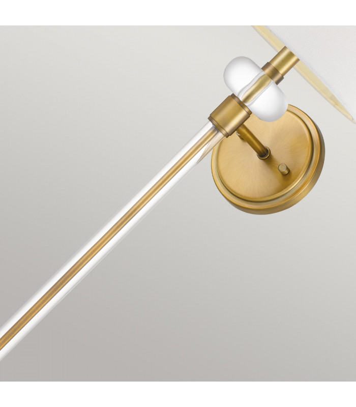 Quoizel Barbour Wall Lamp with Shade Weathered Brass-4