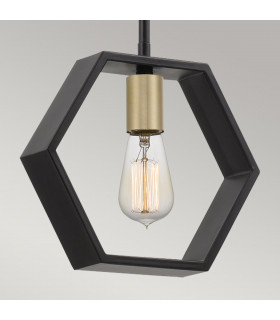 Quoizel Bismarck Slim Pendant Ceiling Light Earth Black-2