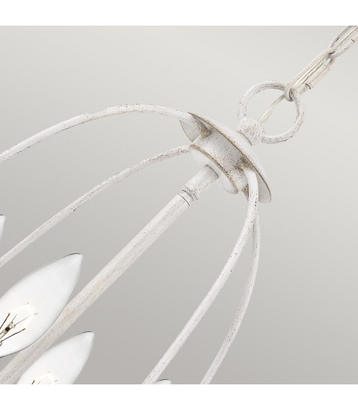 Quoizel Bradbury Multi Arm Chandelier Antique White-3