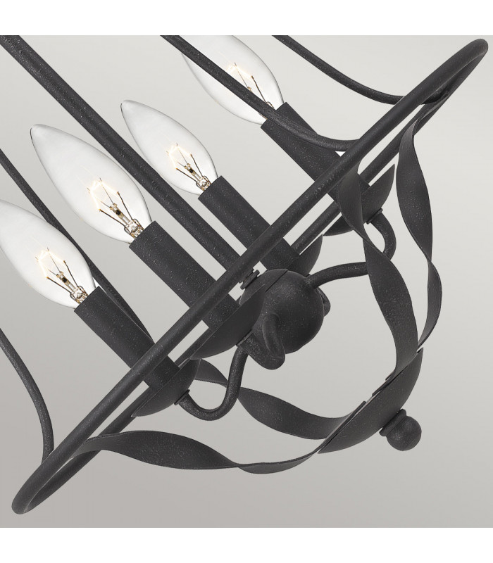 Quoizel Bradbury Multi Arm Chandelier Grey Ash-2