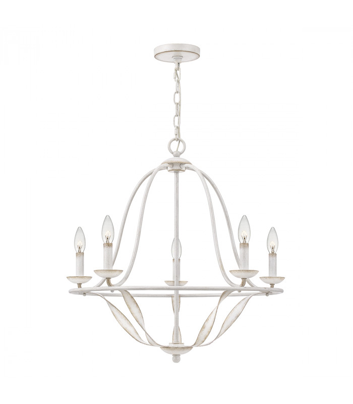 Quoizel Bradbury Multi Arm Chandelier Antique White-1
