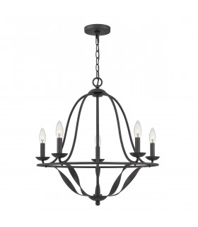 Quoizel Bradbury Multi Arm Chandelier Grey Ash-1