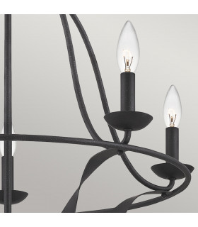 Quoizel Bradbury Multi Arm Chandelier Grey Ash-2