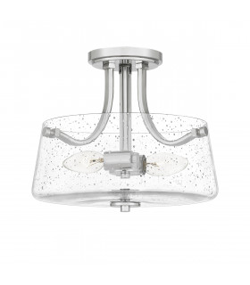 Quoizel Hollister Bowl Semi Flush Ceiling Light Polished Nickel-1