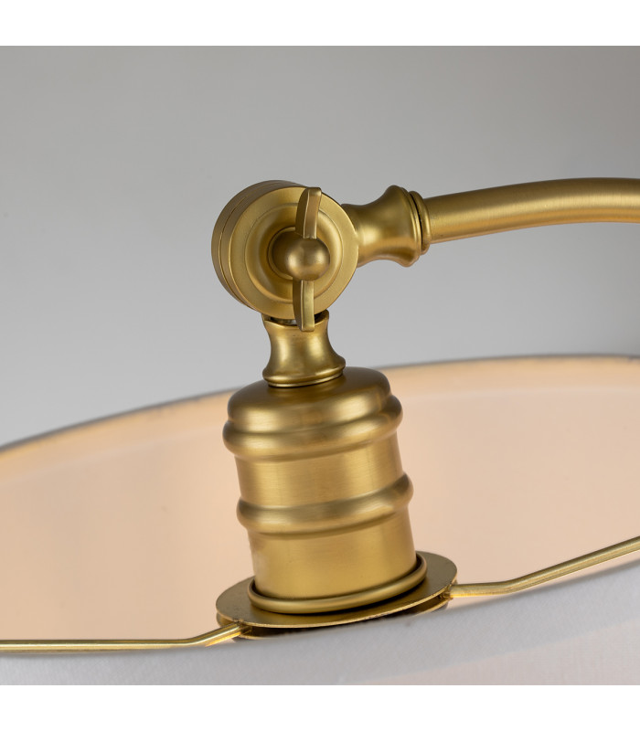 Quoizel Jenkins Table Lamp with Round Tapered Shade Brushed Brass-4