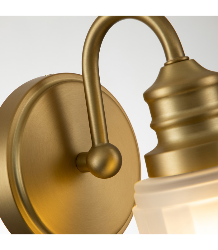 Quoizel Swell Wall Lamp Brushed Brass IP44-5