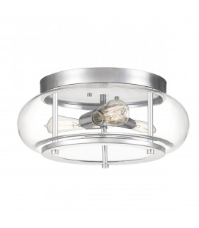 Quoizel Trilogy Cylindrical Ceiling Light Polished Chrome IP44-1