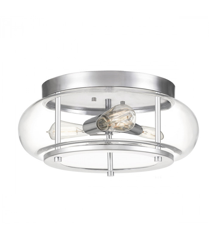 Quoizel Trilogy Cylindrical Ceiling Light Polished Chrome IP44-1