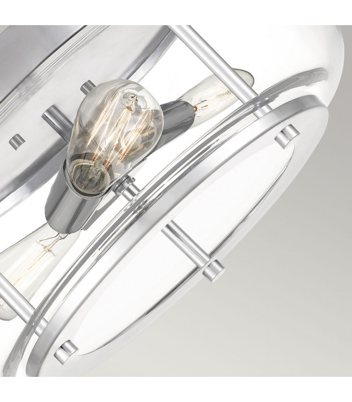 Quoizel Trilogy Cylindrical Ceiling Light Polished Chrome IP44-3