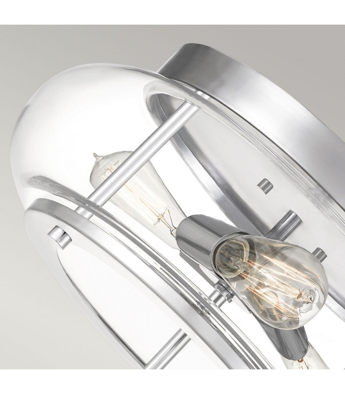 Quoizel Trilogy Cylindrical Ceiling Light Polished Chrome IP44-4