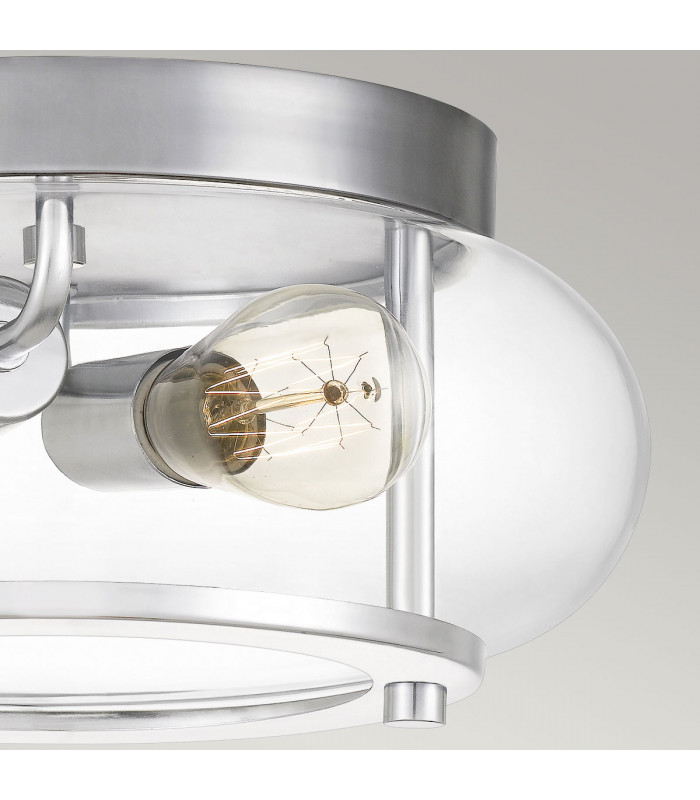 Quoizel Trilogy Cylindrical Ceiling Light Polished Chrome IP44-2