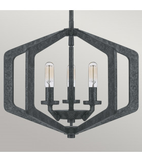 Quoizel Vanguard Wire Frame Pendant Ceiling Light Old Black-2