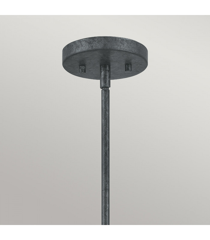 Quoizel Vanguard Wire Frame Pendant Ceiling Light Old Black-3
