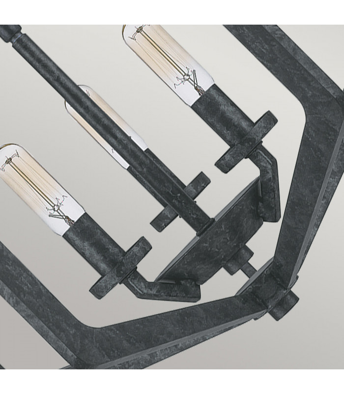 Quoizel Vanguard Wire Frame Pendant Ceiling Light Old Black-4