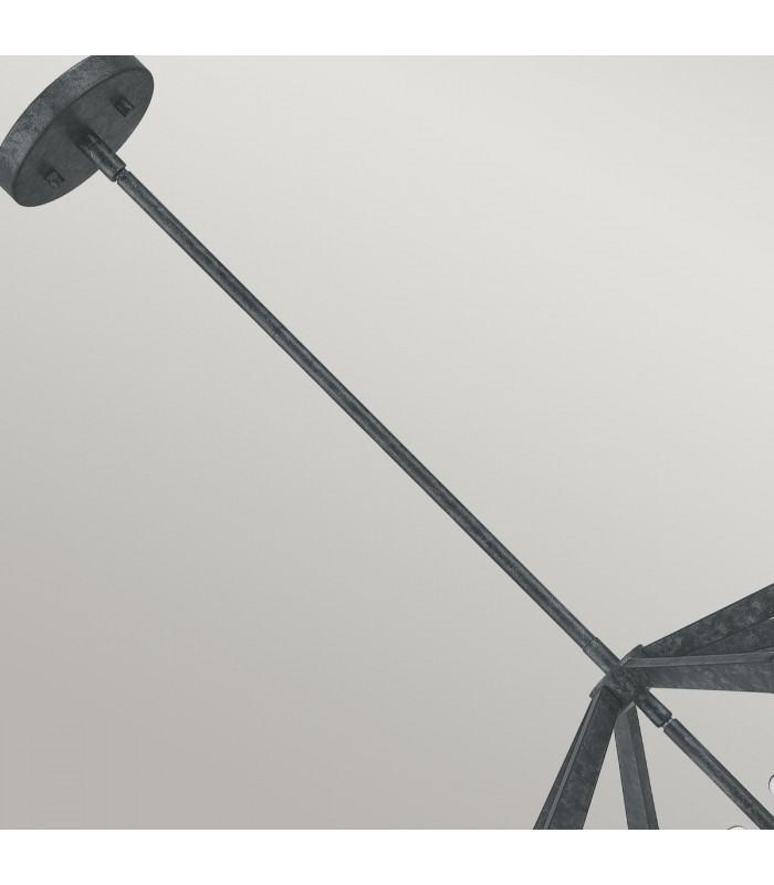 Quoizel Vanguard Wire Frame Pendant Ceiling Light Old Black-4