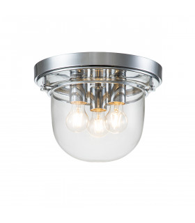 Quoizel Whistling Bowl Semi Flush Ceiling Light Polished Chrome IP44-1