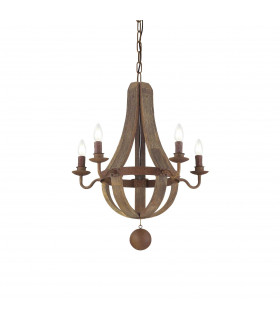 Millennium 5 Light Ceiling Pendant Brown