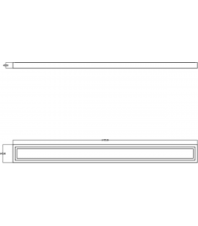 Knightsbridge 230V IP20 40W LED Dual Mount Slim Line Fitting - SUR5SL-2