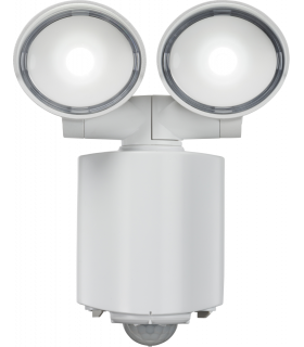 Knightsbridge 230V IP55 Twin Spot LED Security Light - White - FL16AW-1