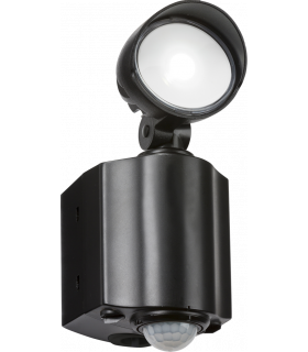 Knightsbridge 230V IP55 LED Security Spotlight - Black - FL8ABK-1