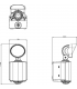 Knightsbridge 230V IP55 LED Security Spotlight - White - FL8AW-2