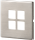 Knightsbridge 230V IP20 1W Stainless Steel Recessed LED Wall Light - NH025AW-1
