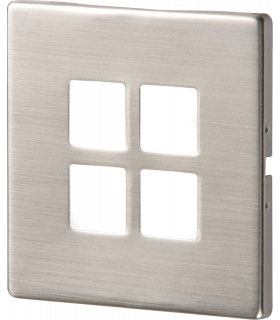 Knightsbridge 230V IP20 1W Stainless Steel Recessed LED Wall Light - NH025AW-1