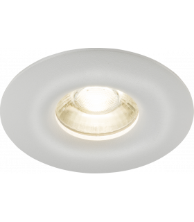 Knightsbridge Odina Single Fixed Round Downlight White - ODA1FRW-1