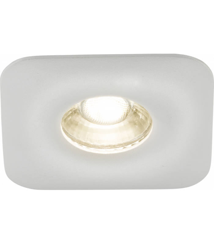 Knightsbridge Odina Single Fixed Square Downlight White - ODA1FSW-1