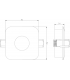 Knightsbridge Odina Single Fixed Square Downlight White - ODA1FSW-2
