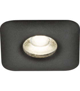 Knightsbridge Odina Single Fixed Square Downlight Black - ODA1FSB-1