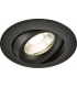 Knightsbridge Odina Single Tilt Round Downlight Black - ODA1TRB-1