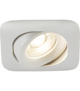 Knightsbridge Odina Single Tilt Square Downlight White - ODA1TSW-1