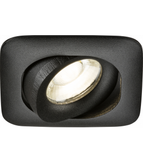 Knightsbridge Odina Single Tilt Square Downlight Black - ODA1TSB-1