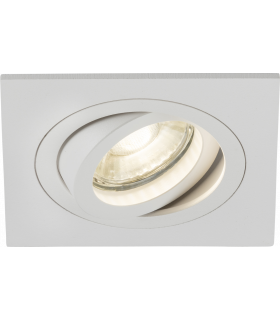 Knightsbridge Ambar Single Tilt Square Downlight White - AMA1TSW-1