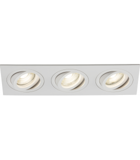 Knightsbridge Ambar Tri Tilt Square Downlight White - AMA3TSW-1
