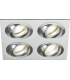 Knightsbridge Ambar Quad Tilt Square Downlight Brushed Chrome - AMA4TSBC-1