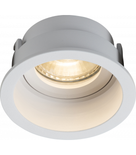 Knightsbridge Dipa Single Fixed Round Anti-Glare Downlight White - DIA1FRW-1