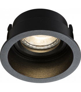 Knightsbridge Dipa Single Fixed Round Anti-Glare Downlight Black - DIA1FRB-1