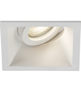 Knightsbridge Dipa Single Tilt Square Anti-Glare Downlight White - DIB1TSW-1