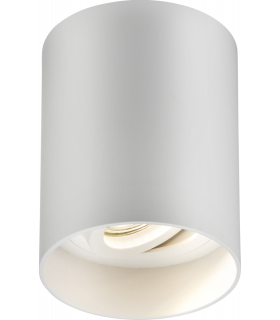 Knightsbridge Oran Surface Tilt Round Downlight White - ORA1TRW-1