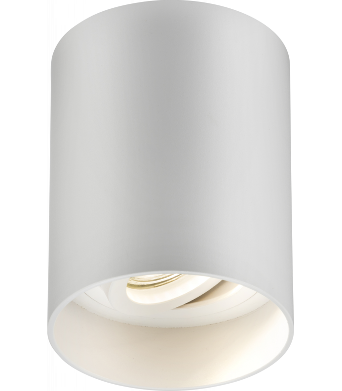 Knightsbridge Oran Surface Tilt Round Downlight White - ORA1TRW-1