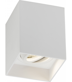 Knightsbridge Oran Surface Tilt Square Downlight White - ORA1TSW-1