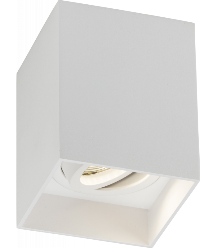 Knightsbridge Oran Surface Tilt Square Downlight White - ORA1TSW-1